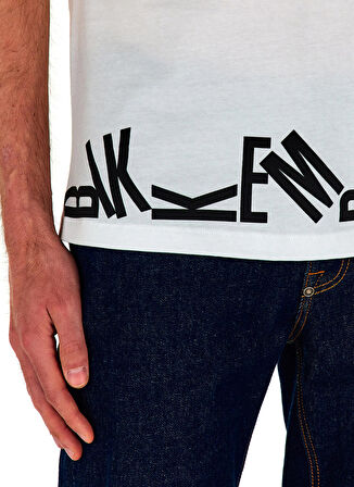 Bikkembergs Beyaz Erkek T-Shirt C 4 114 23