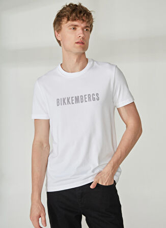Bikkembergs Beyaz Erkek T-Shirt C 4 101 2S