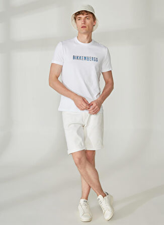 Bikkembergs Beyaz Erkek T-Shirt C 4 101 3H