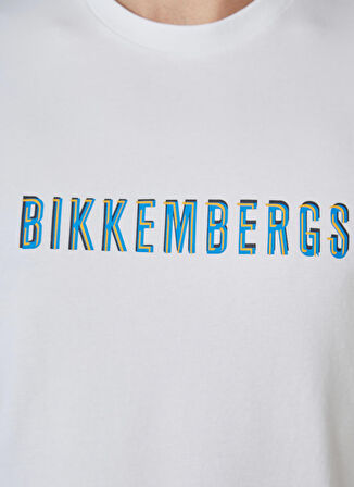 Bikkembergs Beyaz Erkek T-Shirt C 4 101 3H