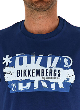 Bikkembergs Mavi Erkek T-Shirt C 4 101 3G