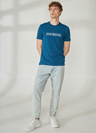 Bikkembergs Turkuaz Erkek T-Shirt C 4 101 2S