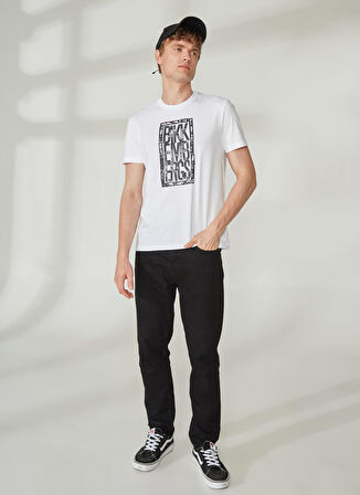 Bikkembergs Beyaz Erkek T-Shirt C 4 101 2V