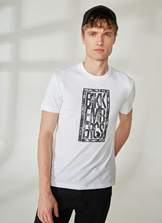 Bikkembergs Beyaz Erkek T-Shirt C 4 101 2V