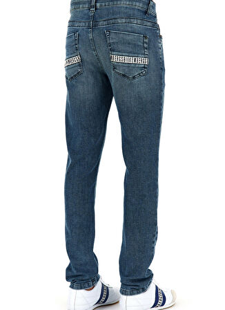 Bikkembergs Mavi Erkek Denim Pantolon C Q 101 1V