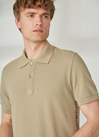 Bikkembergs Bej Erkek Polo T-Shirt C 8 090 81