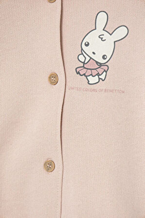 Bebek Pembe Baskılı Eşofman Takım