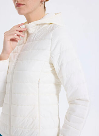 Benetton Krem Kadın Mont 2TWDDN07O