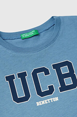 United Colors of Benetton Erkek Çocuk T shirt A.Mavi 3I1XG10HT