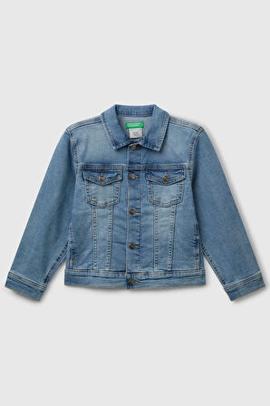 United Colors Of Benetton Erkek Çocuk Kot Ceket 25ONCN062