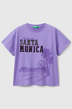 United Colors Of Benetton Kız Çocuk T Shirt 3I1XC10NY