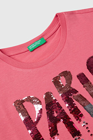 United Colors Of Benetton Kız Çocuk T Shirt 3I1XC10NY