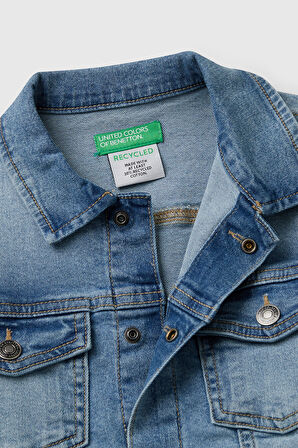 United Colors Of Benetton Erkek Çocuk Kot Ceket 25ONCN062