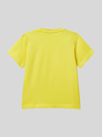 Benetton Erkek Çocuk Figürlü Tshirt 1-6 Yaş Sarı