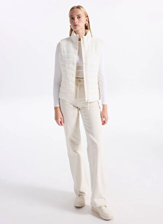 Benetton Krem Kadın Yelek 2TWDDJ00V