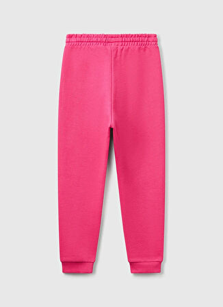 Benetton Lastikli Paça Pembe Kız Çocuk Eşofman Altı 3J68CF02H
