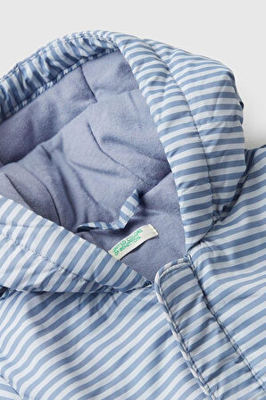 United Colors of Benetton Erkek Bebek 2TMRAN00T-25K Yağmurluk Mavi