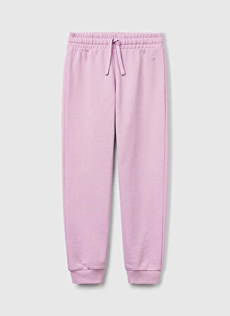 Benetton Lastikli Paça Lila Kız Çocuk Eşofman Altı 3J68CF02H