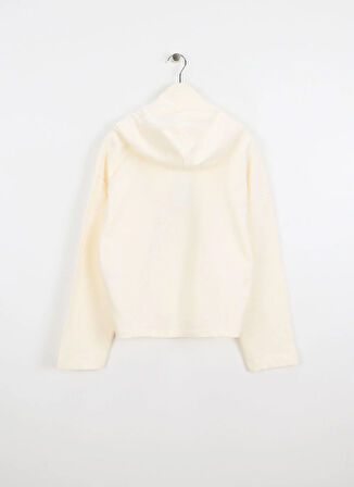 Benetton Baskılı Kız Çocuk Ekru Sweatshırt 3NBMC2053