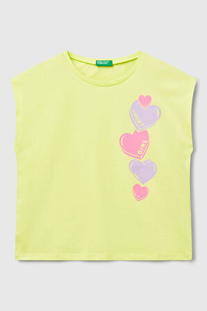 United Colors Of Benetton Kız Çocuk T Shirt 3JERC10PB