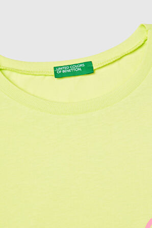 United Colors Of Benetton Kız Çocuk T Shirt 3JERC10PB