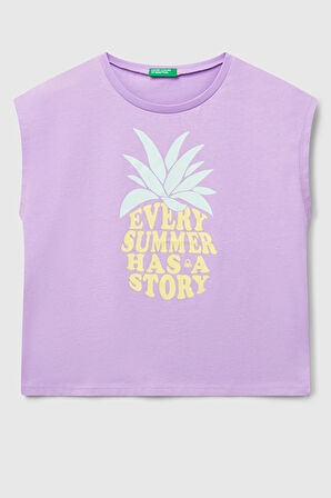 Benetton Kız Çocuk Tişört