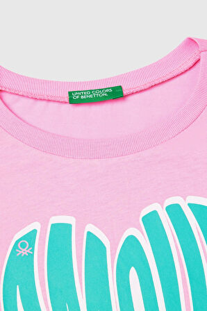 United Colors of Benetton Kız Çocuk Tişört 3JERC10PB