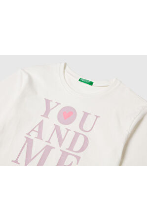 Benetton Kız Çocuk Uzun Tshırt