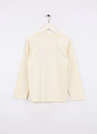 Benetton Baskılı Krem Erkek Çocuk T-Shirt 3ATNC10QU