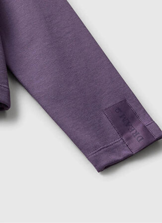 Benetton Baskılı Kız Çocuk Mor Sweatshırt 3NBMC505E