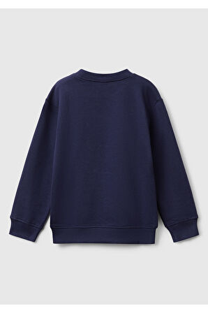 Benetton Erkek Bebek Lacivert Sweatshırt
