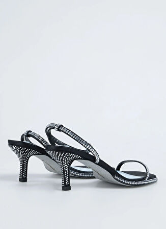 Siyah Kadın Topuklu Sandalet CF3540_001