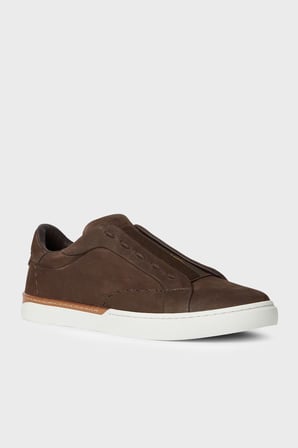 Fendi Deri Sneaker Ayakkabı Erkek AYAKKABI 7E1937 AY1X F1WPI KAHVE