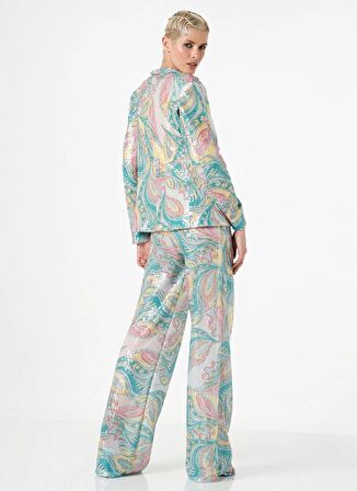 Le Twins Yüksek Bel Standart Çok Renkli Kadın Pantolon Francesca