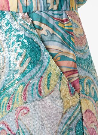 Le Twins Yüksek Bel Standart Çok Renkli Kadın Şort Franca