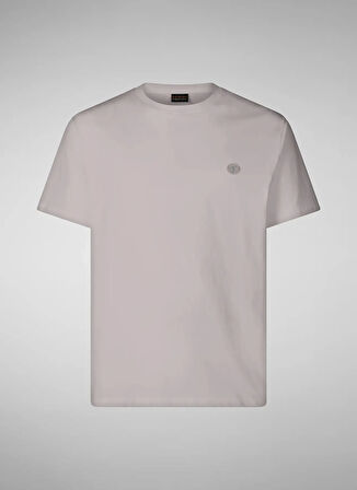 Save The Duck Bisiklet Yaka Düz Gri Erkek T-Shirt DT1194MBESY2010038 ADELMAR GRİ