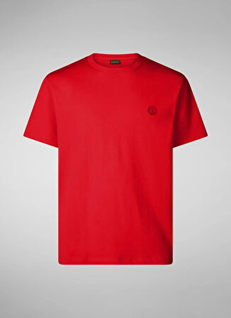 Save The Duck Bisiklet Yaka Düz Kırmızı Erkek T-Shirt DT1194MBESY2070020 ADELMAR KIRMIZI
