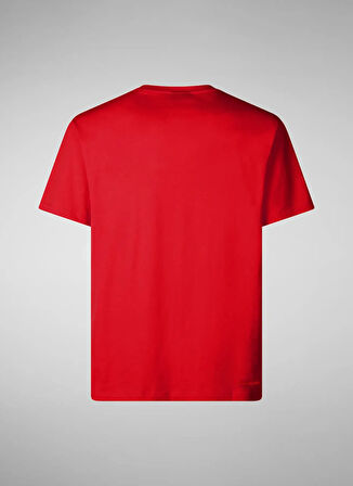 Save The Duck Bisiklet Yaka Düz Kırmızı Erkek T-Shirt DT1194MBESY2070020 ADELMAR KIRMIZI