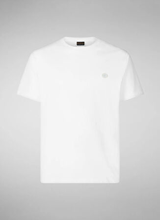 Save The Duck Bisiklet Yaka Düz Beyaz Erkek T-Shirt DT1194MBESY2000000 ADELMAR BEYAZ