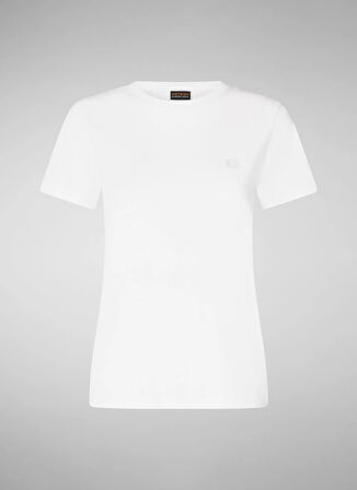 Save The Duck Bisiklet Yaka Beyaz Kadın T-Shirt DT1201WBESY2000000