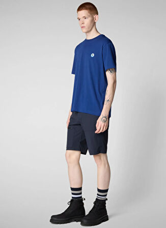 Save The Duck Bisiklet Yaka Düz Lacivert Erkek T-Shirt DT1709MBESY2090025 CAIUS LACİVERT