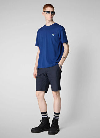 Save The Duck Bisiklet Yaka Düz Lacivert Erkek T-Shirt DT1709MBESY2090025 CAIUS LACİVERT