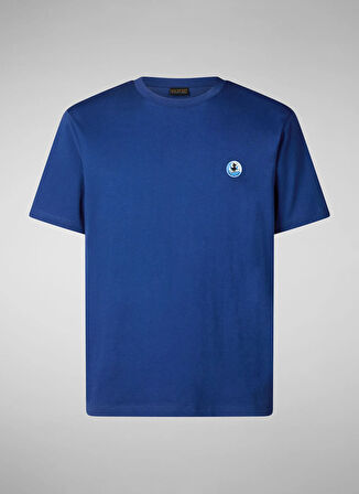 Save The Duck Bisiklet Yaka Düz Lacivert Erkek T-Shirt DT1709MBESY2090025 CAIUS LACİVERT