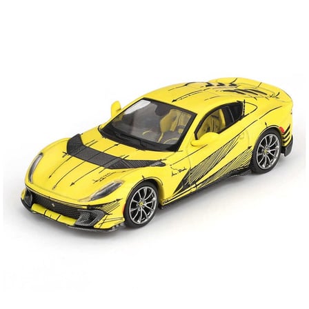 Mini GT Ferrari 812 Competizione Model Araba Sarı 1:64