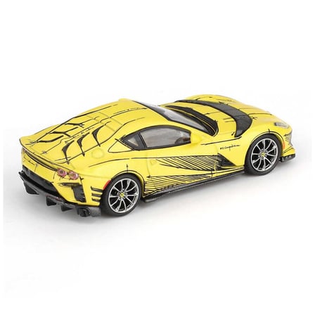 Mini GT Ferrari 812 Competizione Model Araba Sarı 1:64