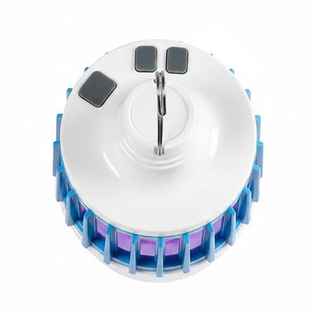 Powermaster MX-858 Kamp Feneri Sinek Öldürücü Şarjlı USB 200 Lümen Beyaz Işık ABS Plastik 9x9x18cm