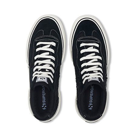 Superga 3141 REVOLLEY MID RIPPED Kadın Siyah Sneaker S6126TW-A6M 