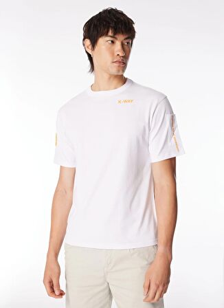 K-Way Bisiklet Yaka Turuncu Erkek T-Shirt K5127JW_FANTOME SLEEVE POCKET