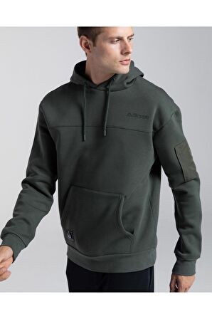 Authentic Hita Erkek Haki Oversize Fit Sweatshirt