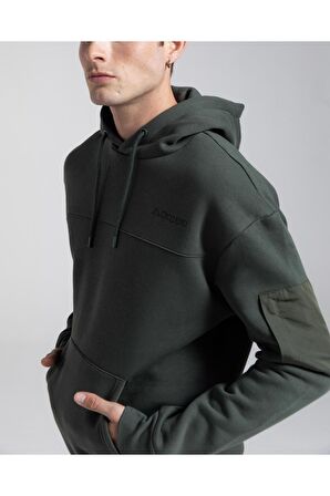 Authentic Hita Erkek Haki Oversize Fit Sweatshirt